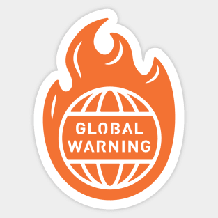 Global Warming Sticker